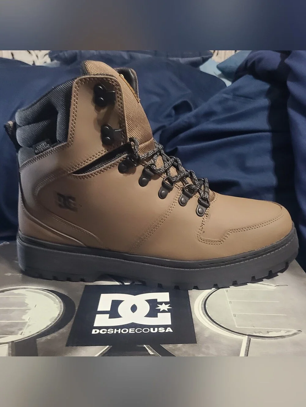 DC Peary TR Leather Boots, New In Original Box! Mens 10.5/Womens 12